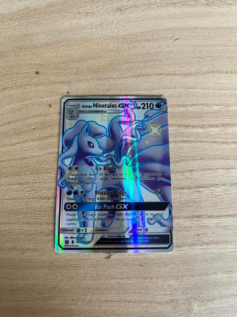 Pokémon kaart Ninetales, Ophalen of Verzenden, Zo goed als nieuw