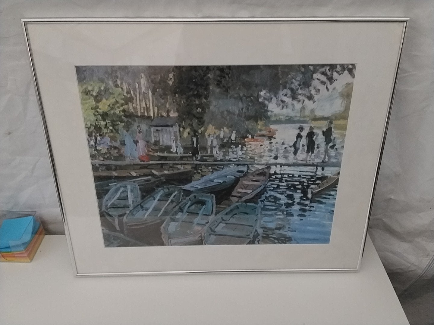Ingelijste print van Claude Monet - Argenteuil, Gedateerd, Impressionistisch, Ophalen of Verzenden, Landschap