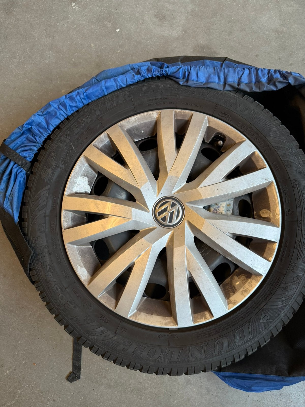VW Winterbanden 205/55 R16 Golf 5 6 7 16 inch Caddy Audi A3, Ophalen