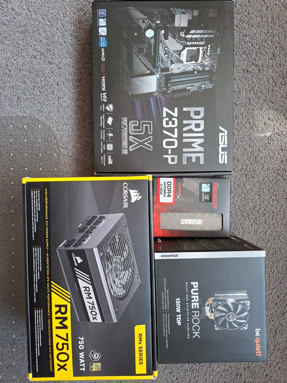 Intel Core i7-8700K Processor met ASUS Z370-P Moederbord, Computers en Software, Processors, Zo goed als nieuw, 6-core, 3 tot 4 Ghz