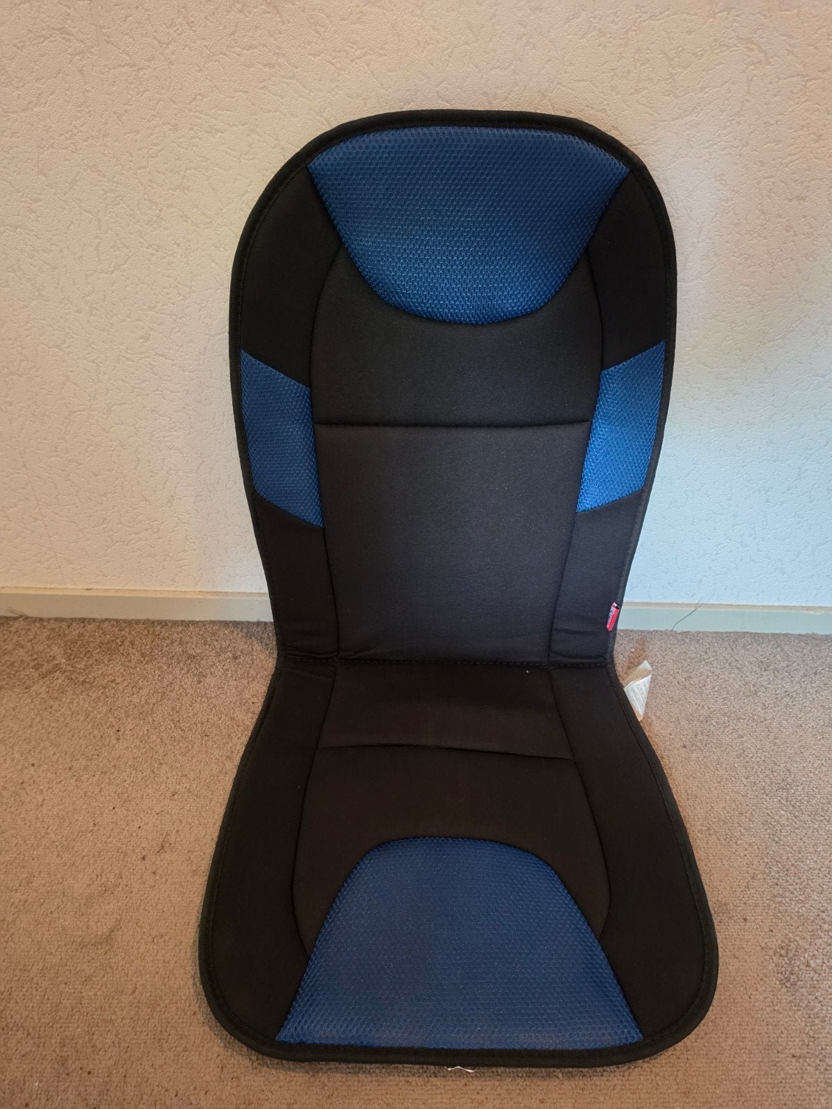 autokussen - Zwart/Blauw, Auto diversen, Ophalen of Verzenden, Gebruikt