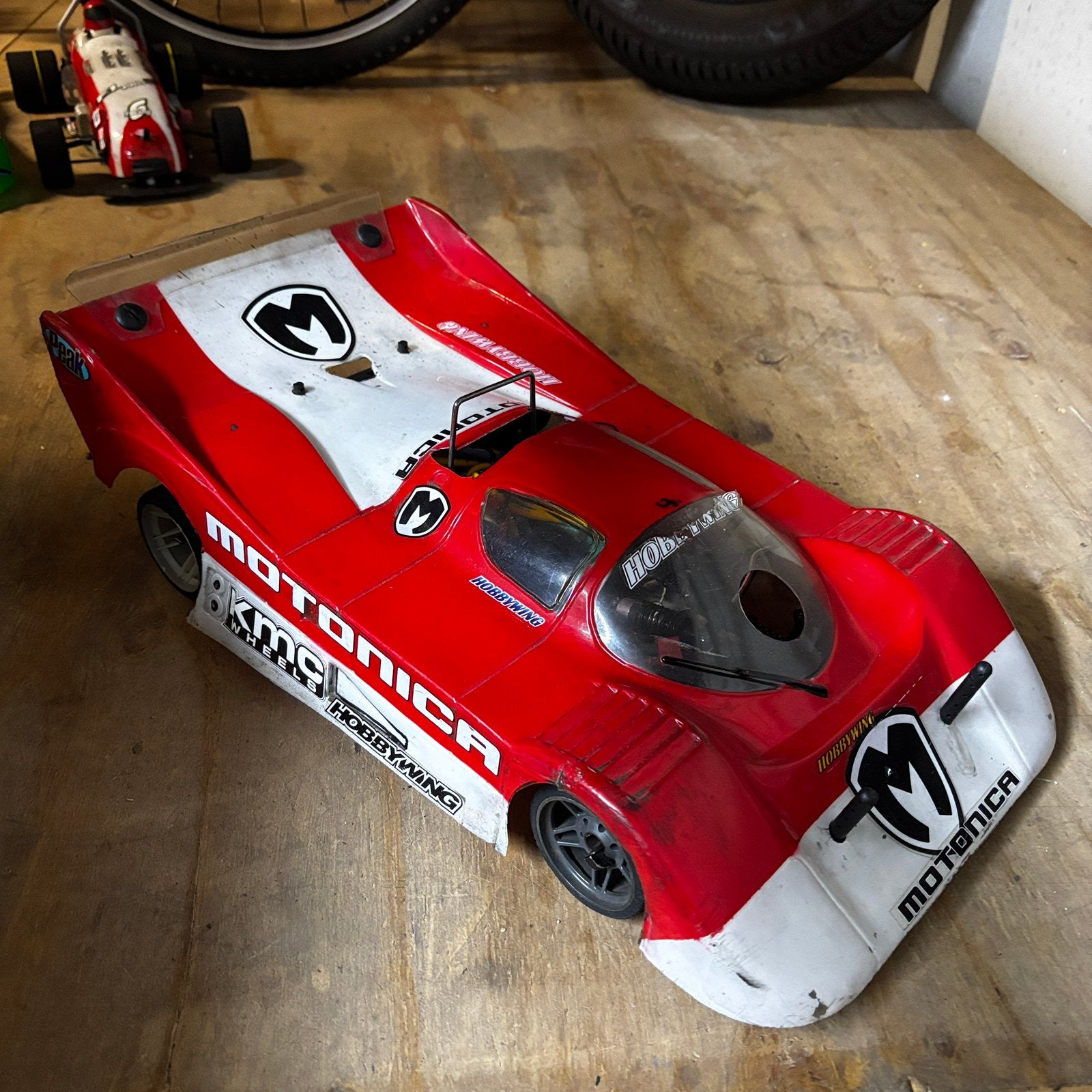 Motonica P81 Electron 1:8 onroad brushless Hobbywing, Ophalen of Verzenden, Gebruikt, Auto offroad