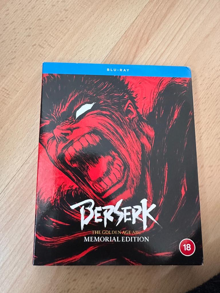 Berserk The Golden Age Arc Memorial Edition Anime Bluray!, Ophalen of Verzenden, Zo goed als nieuw