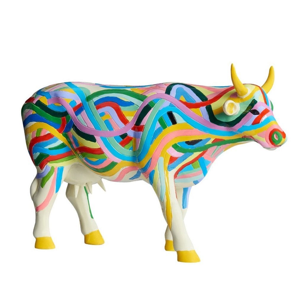 Nieuw Cow Parade koe Cowzza large gratis verzending., Ophalen of Verzenden
