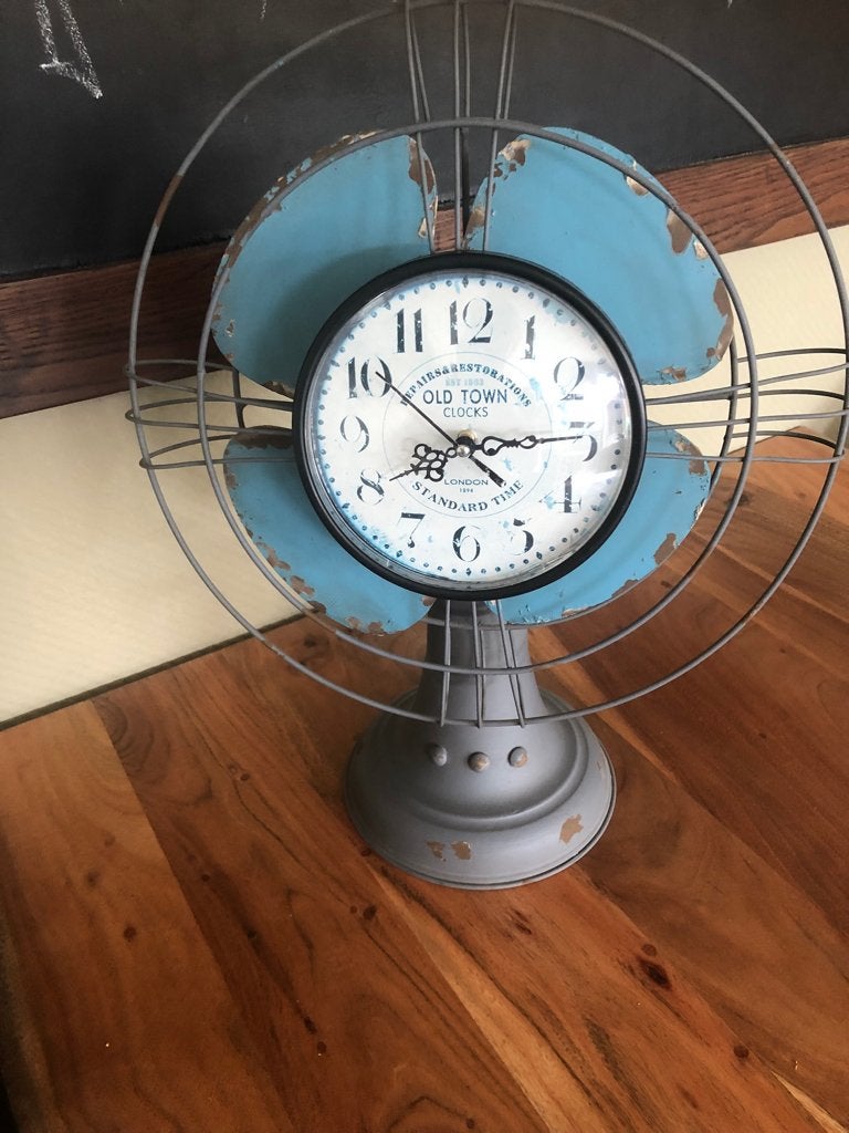 ventilator klok, Ophalen of Verzenden, Zo goed als nieuw, Staande klok