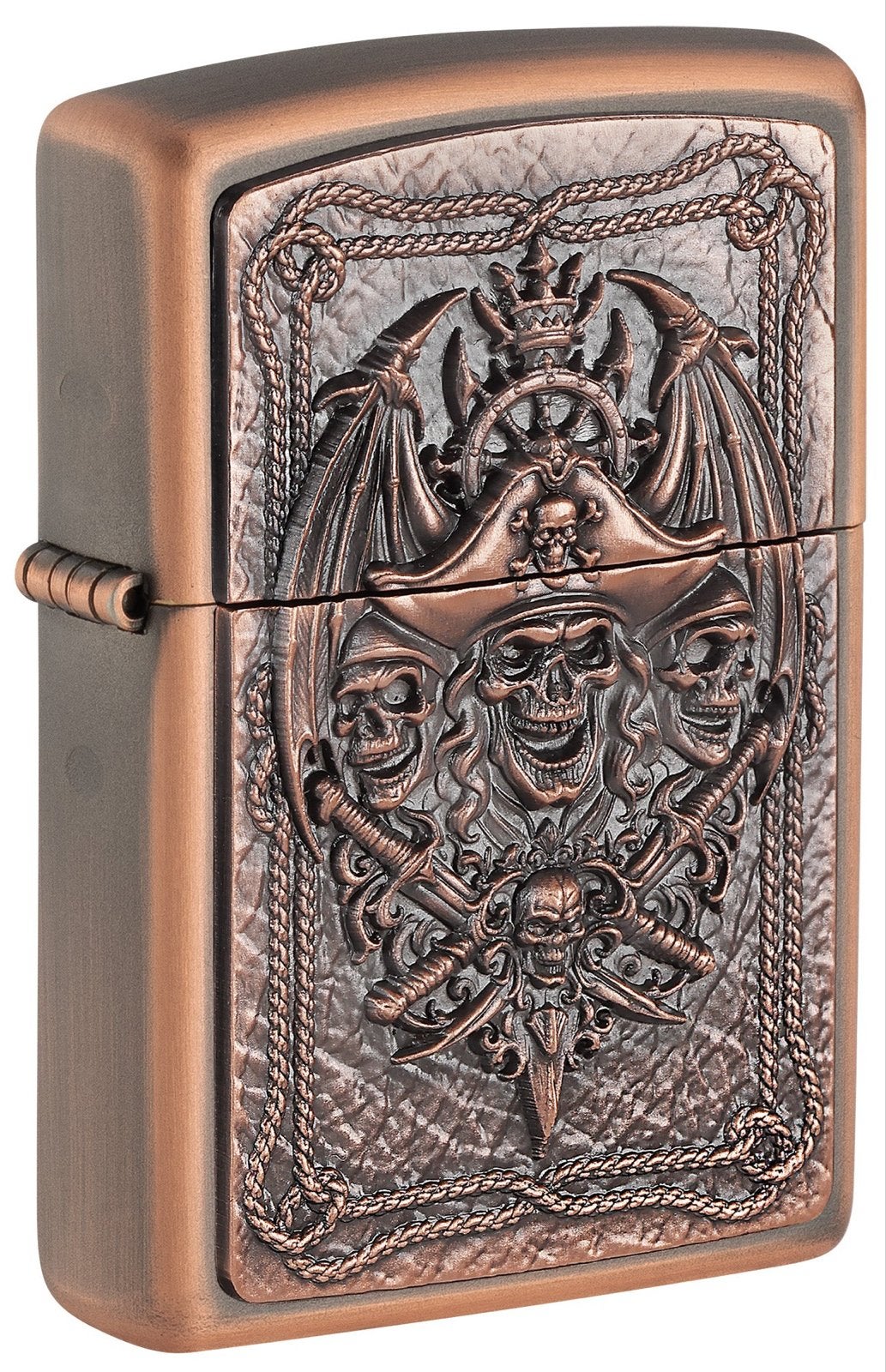 Zippo Aansteker - Limited Edition Pirate Skull Emblem, Ophalen, Nieuw, Aansteker