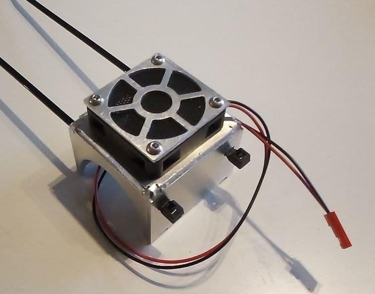 40mm fan mount traxxas arrma losi castle hobbywing spektrum, Ophalen of Verzenden, Zo goed als nieuw, Overige schalen, Onderdeel