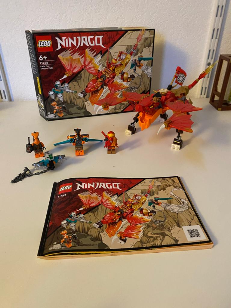 LEGO Ninjago 71762 Kai's Vuurdraak EVO, Lego, Ophalen of Verzenden, Zo goed als nieuw, Compleet