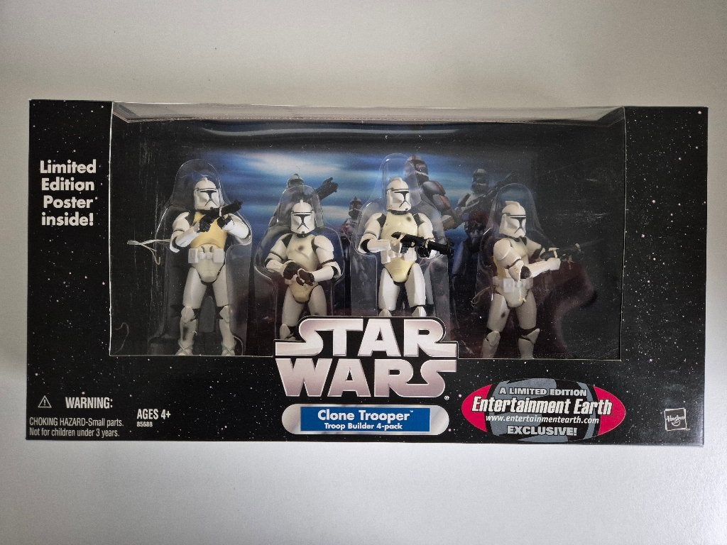 Star Wars OTC Clone Trooper 4-pack White met battledamage, Ophalen of Verzenden, Nieuw, Actiefiguurtje