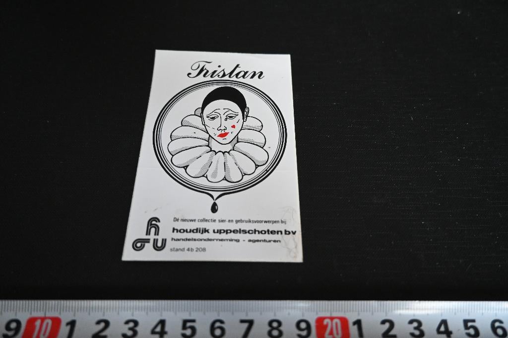 sticker TRISTAN Houdijk Uppelschoten bv  Pierrot, Ophalen, Zo goed als nieuw