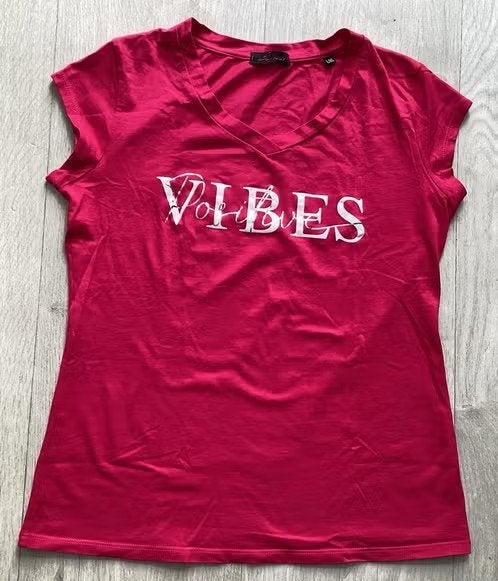 Roze T-shirt Maat L/ XL Savinni, Kleding | Dames, Savinni, Maat 46/48 (XL) of groter, Ophalen of Verzenden, Zo goed als nieuw
