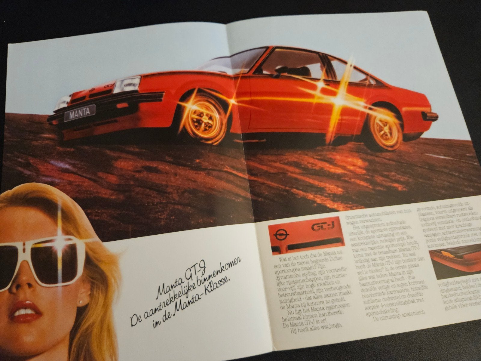 Brochure Opel Manta GT-J, Boeken, Ophalen of Verzenden, Zo goed als nieuw, Opel