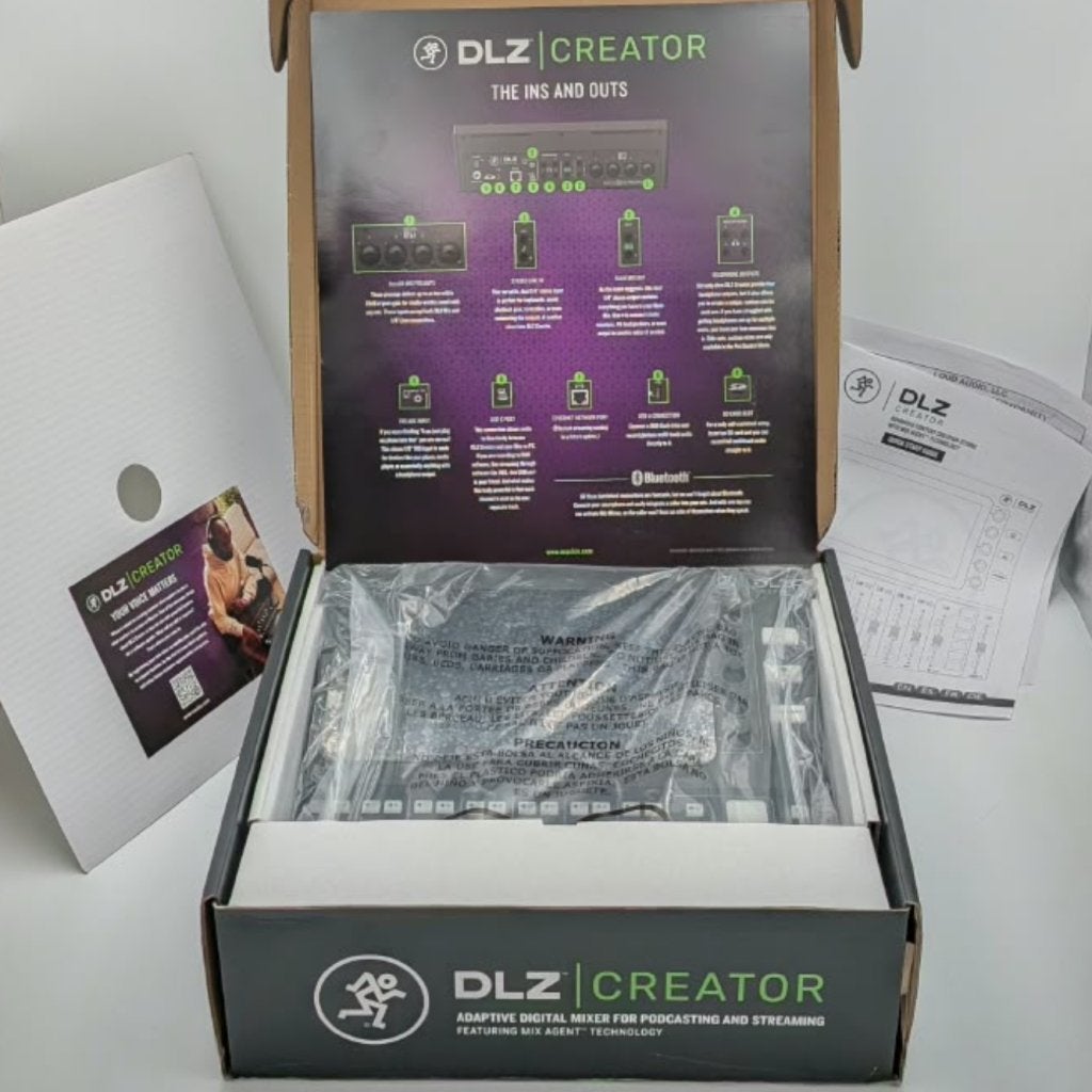 Mackie DLZ Creator Digital mixer podcast en streaming -Nieuw, Mackie, Zo goed als nieuw, https://mackie.com/contact, 16220 Wood-Red Road NE, Woodinville, WA 98072, Verenigde Staten