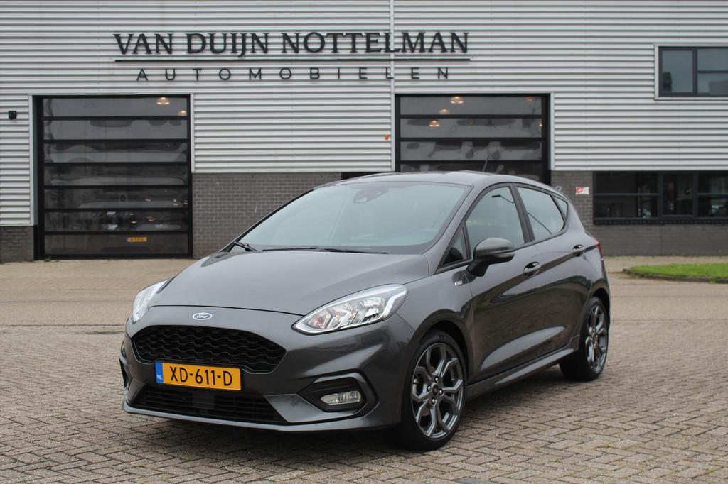 Ford Fiesta 1.0 EcoBoost ST-Line / Carplay / PDC / N.A.P., Voorwielaandrijving, Gebruikt, Lichtsensor, Met garantie (alle)