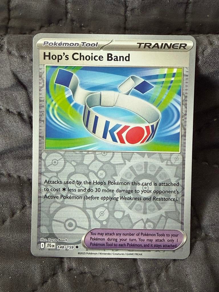 Pokémon Tool: Hop's Choice Band Trainer Kaart (148/159), Verzenden, Zo goed als nieuw, Losse kaart