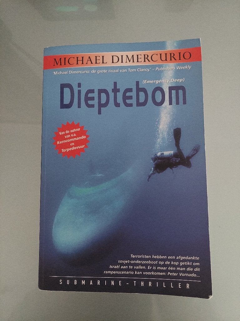 Dieptebom Thriller van schrijver: Michael Dimercurio, Boeken, Ophalen of Verzenden, Zo goed als nieuw, Michael Dimercurio, Nederland