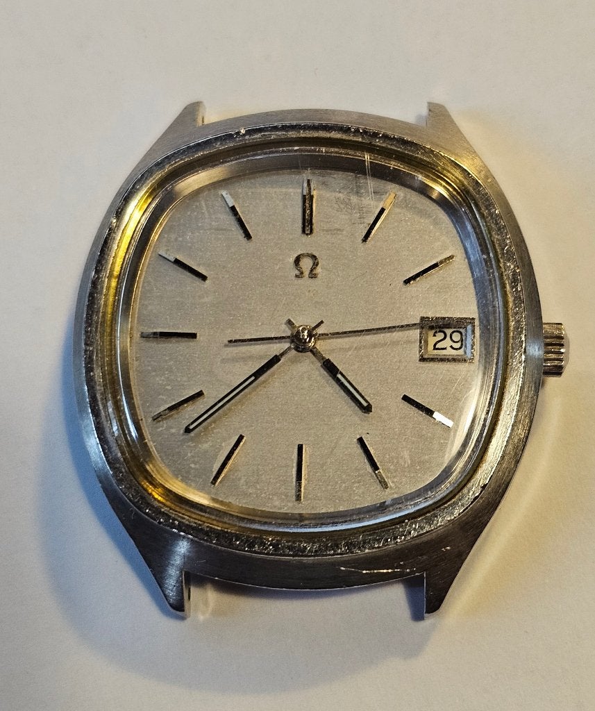 Omega Seamaster Quartz voor Onderdelen, Gebruikt, Staal, Polshorloge, Overige materialen
