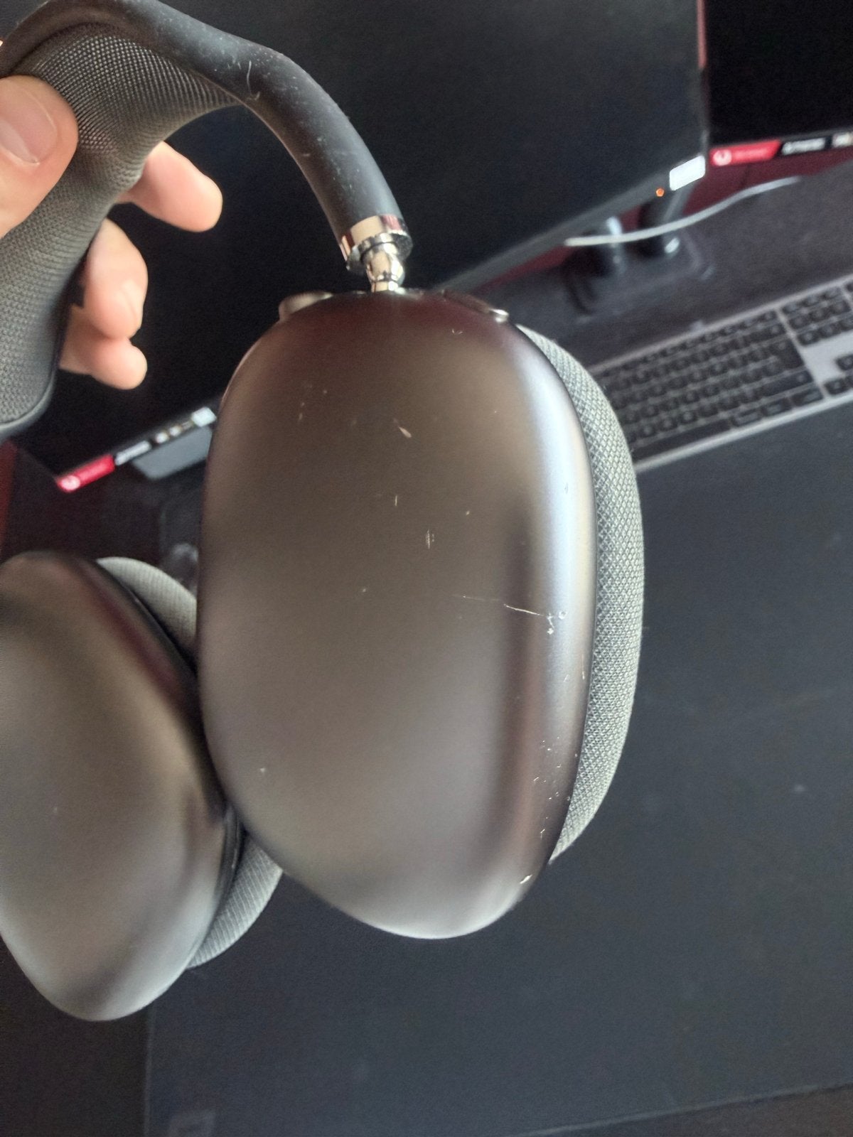 MOET WEG! Apple AirPods Max - Spacegrijs (geen doos), Gebruikt, Over oor (circumaural), Draadloos, Ophalen