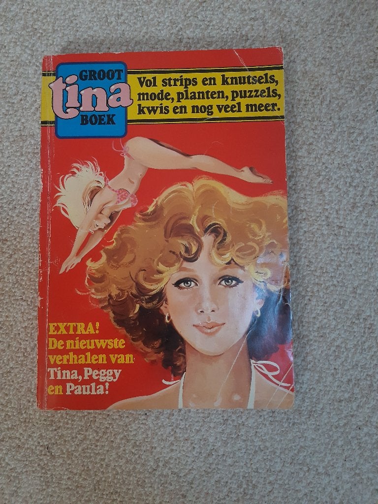 Groot Tina Boek - Vintage Stripboek voor Meisjes, Boeken, Gelezen, Eén stripboek, Diverse auteurs, Ophalen of Verzenden