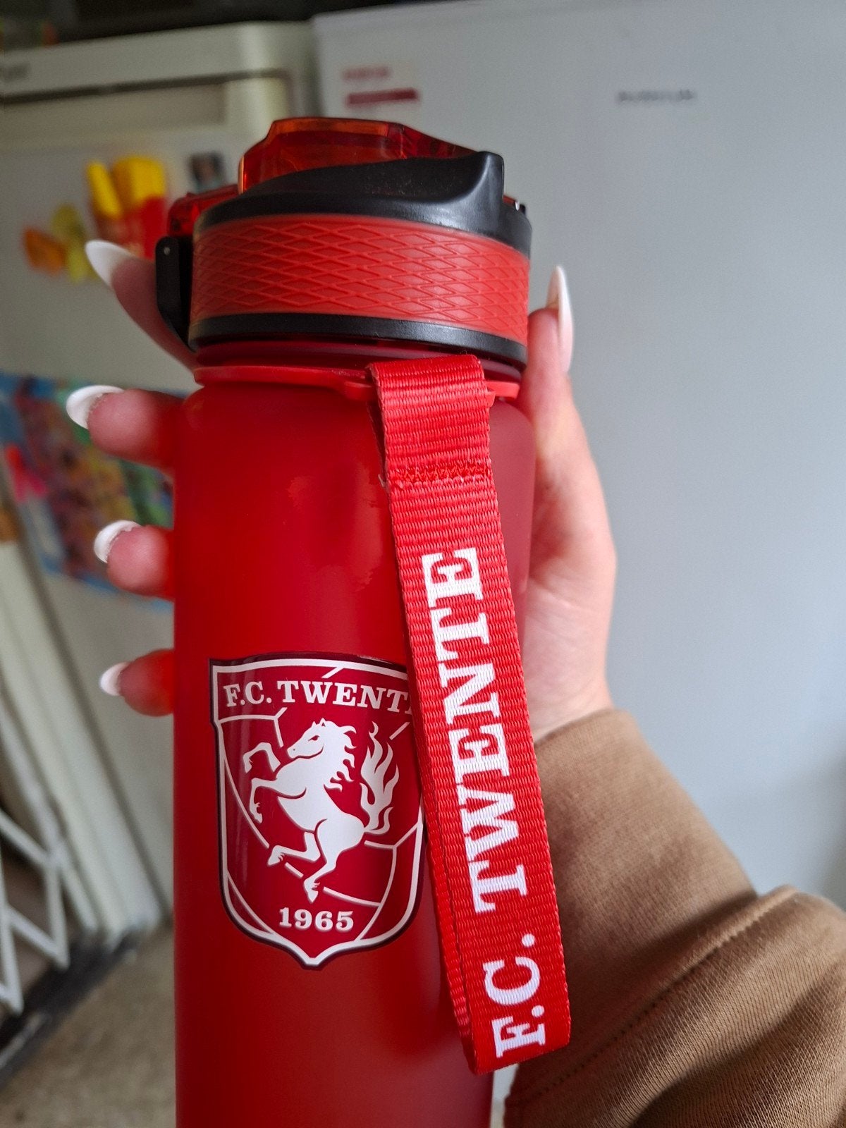 FC Twente drinkfles - Nieuw en ongebruikt, Ophalen, Nieuw, Clubaccessoires