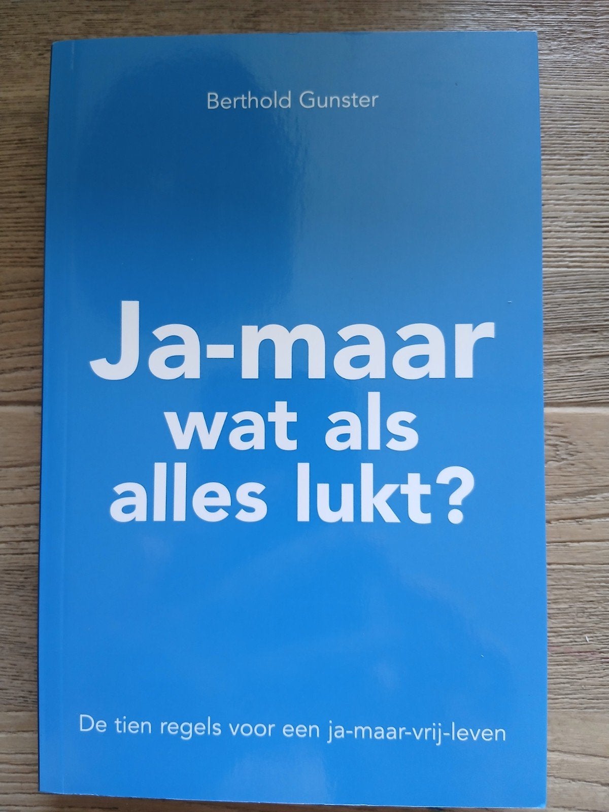 Ja-maar, wat als alles lukt? Berthold Gunster, Omdenken, Ophalen of Verzenden, Zo goed als nieuw
