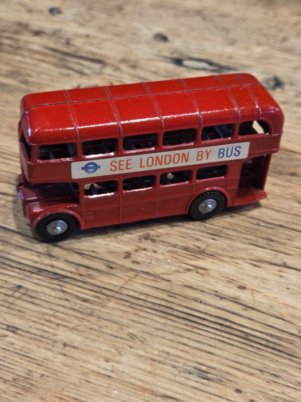 Vintage Rode Dubbeldekker Bus - Made in England, Ophalen of Verzenden, Gebruikt, Gebruiksvoorwerp
