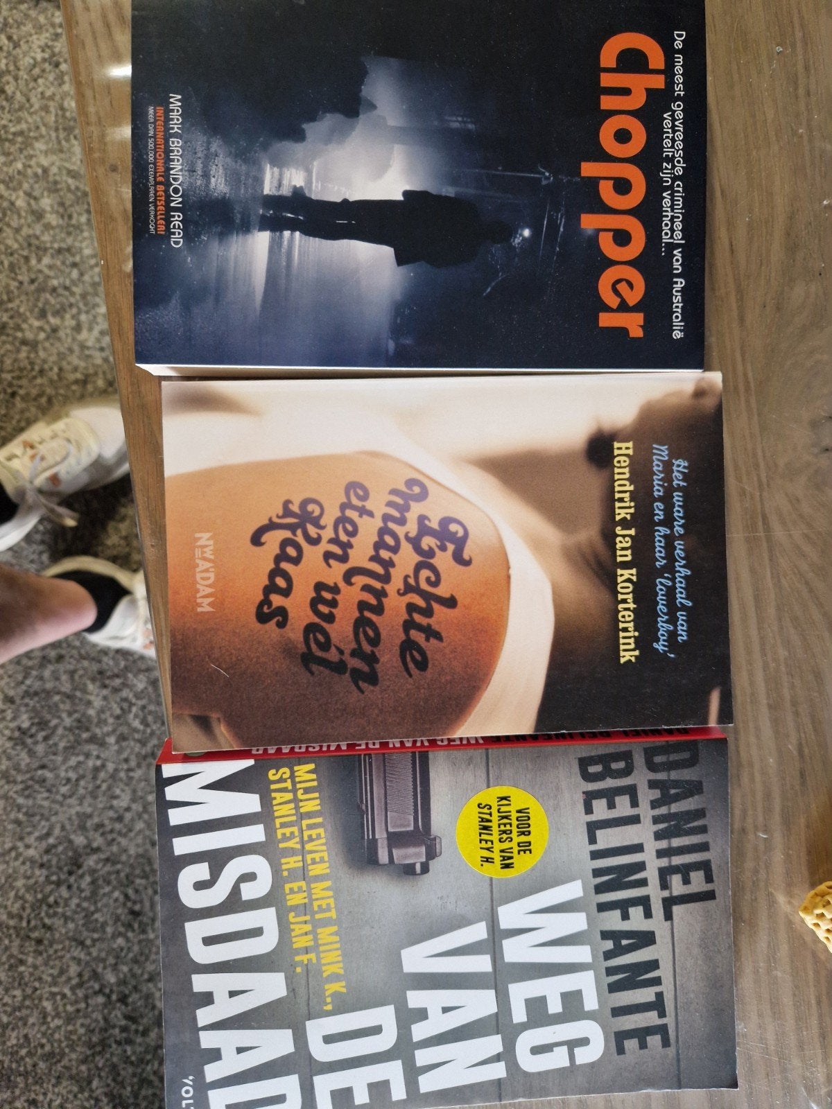 3 misdaadboeken: Chopper,  Weg va, Boeken, Ophalen of Verzenden, Gelezen, Diverse auteurs