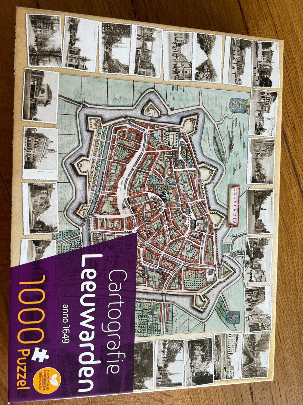 Puzzel Cartografie Leeuwarden 1649.NIEUW!, Ophalen, 500 t/m 1500 stukjes, Nieuw