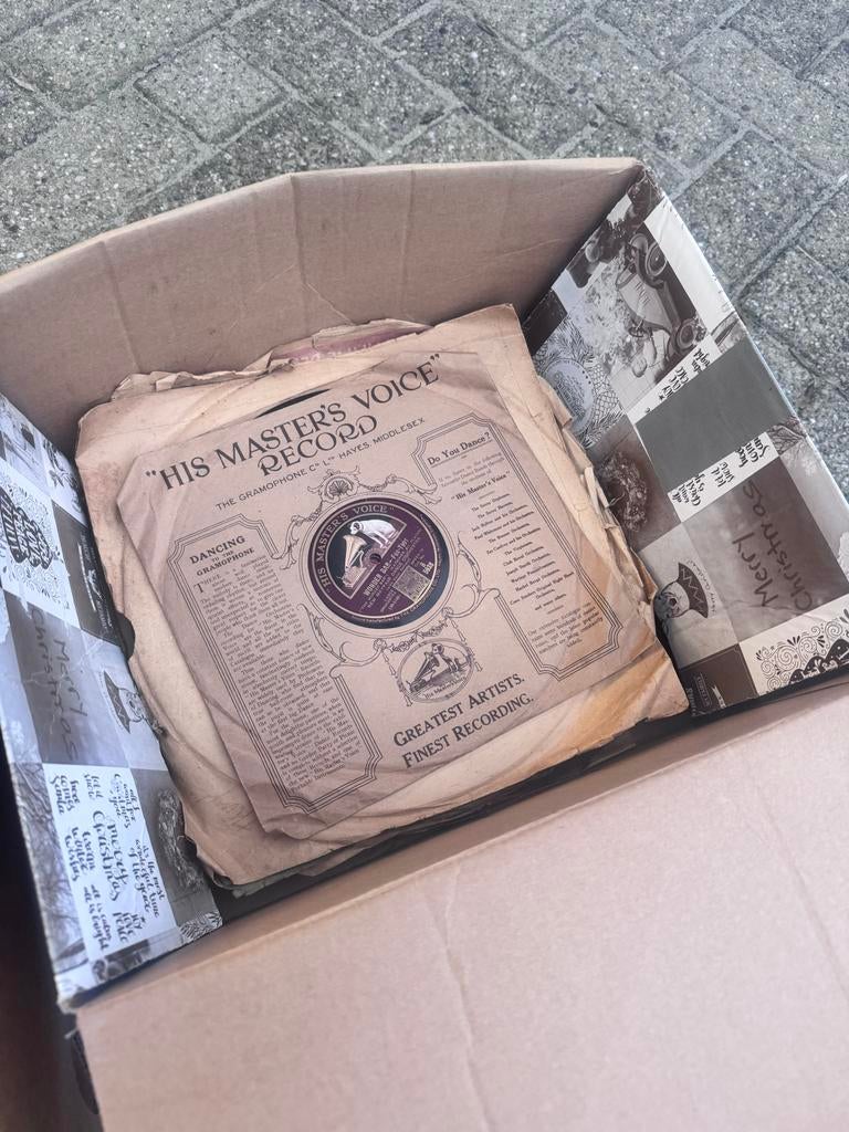 Oud platenverzameling, 5 dozen vol, Cd's en Dvd's, Vinyl | Pop, Ophalen, Voor 1960, Gebruikt, Overige formaten