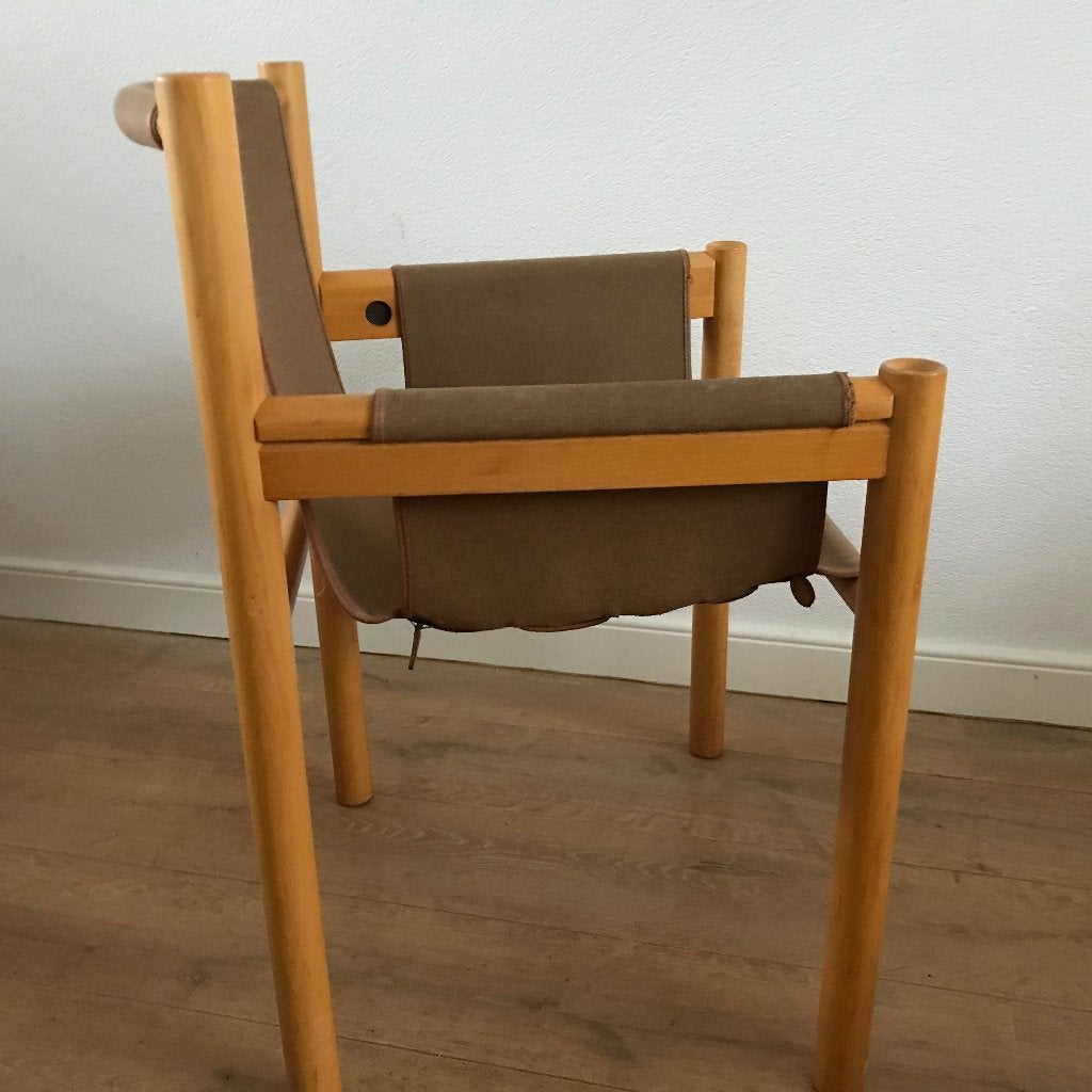 Ibisco Sedie vintage stoel chair canvas safari', Ophalen of Verzenden, Nvt, Eén, Nvt