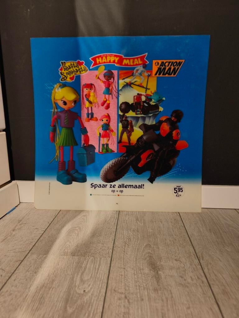 Vintage McDonald’s Happy Meal Action Man / Betty Spaghetty D, Ophalen of Verzenden