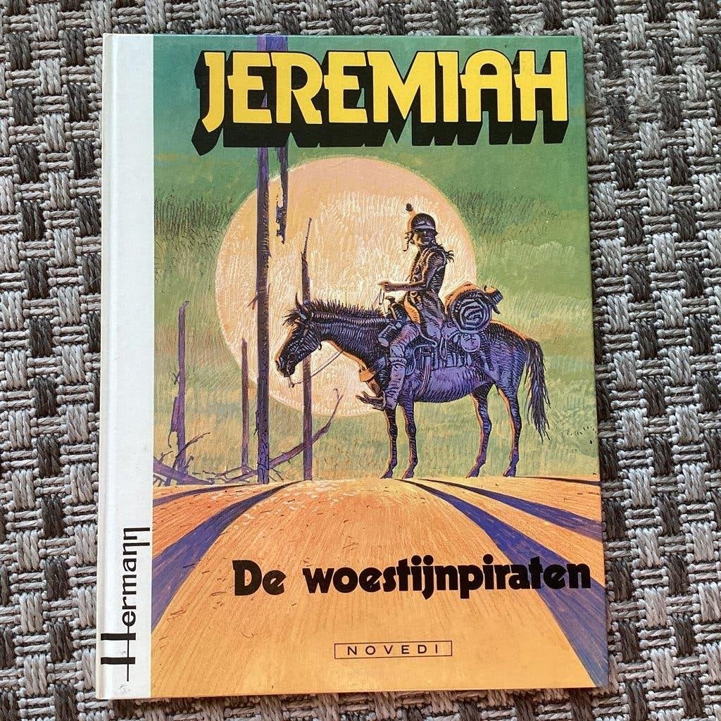 Jeremiah HC 2 De woestijnpiraten (1e druk 1982 Novedi/Albr), Eén stripboek, Ophalen of Verzenden, Zo goed als nieuw