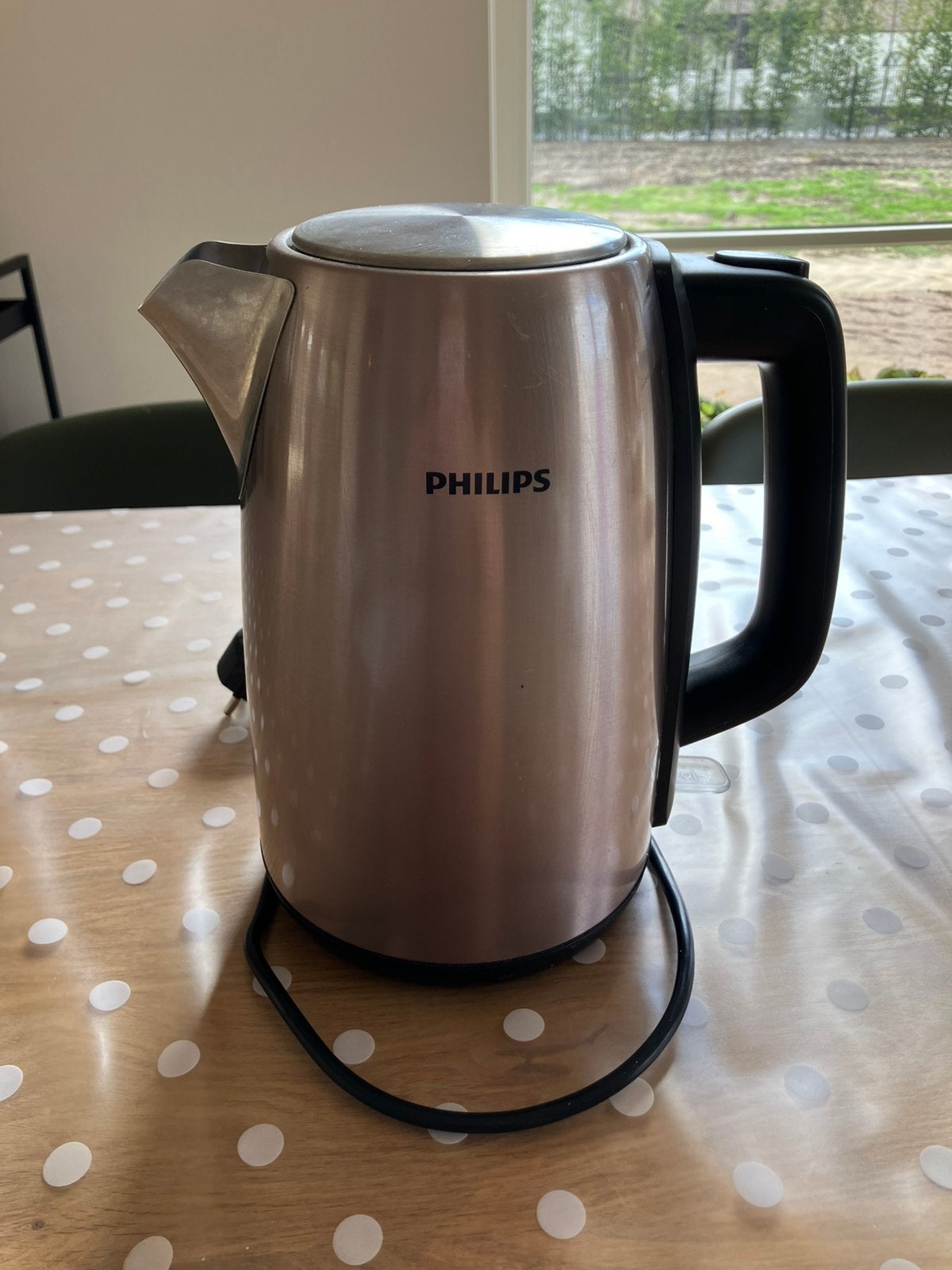 Waterkoker Philips RVS, Witgoed en Apparatuur, 1 tot 2 liter, Ophalen of Verzenden, Gebruikt, Rvs