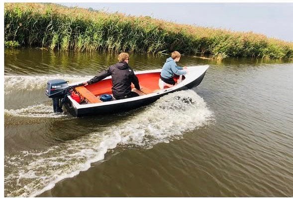 Yamaha 8pk buitenboordmotor met nette boot, Ophalen, Gebruikt, 5 tot 10 pk, Buitenboordmotor