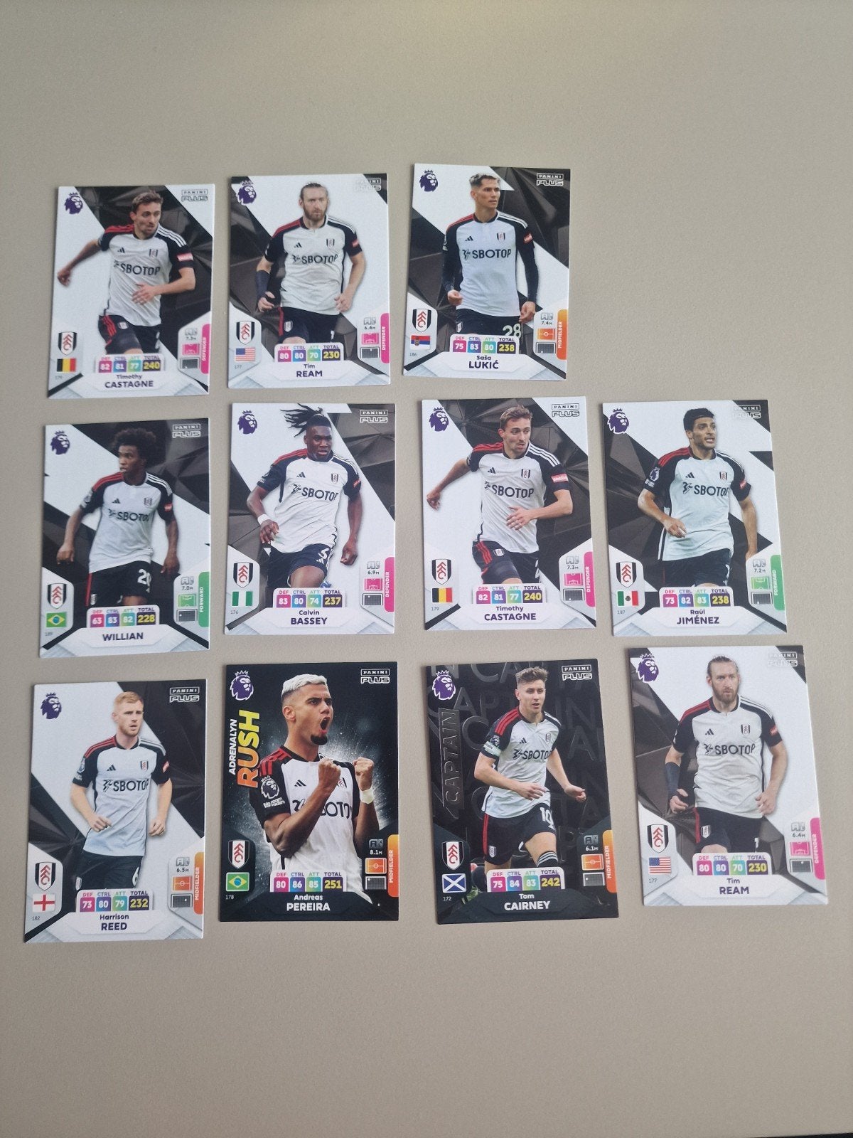 Panini Adrenalyn XL Premier League 24 Fulham Voetbalkaarte, Ophalen, Zo goed als nieuw, Buitenlandse clubs, Spelerskaart