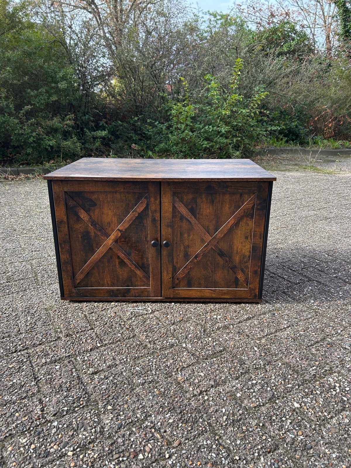 Houten opbergkast voor kattenbak, Ophalen, Zo goed als nieuw