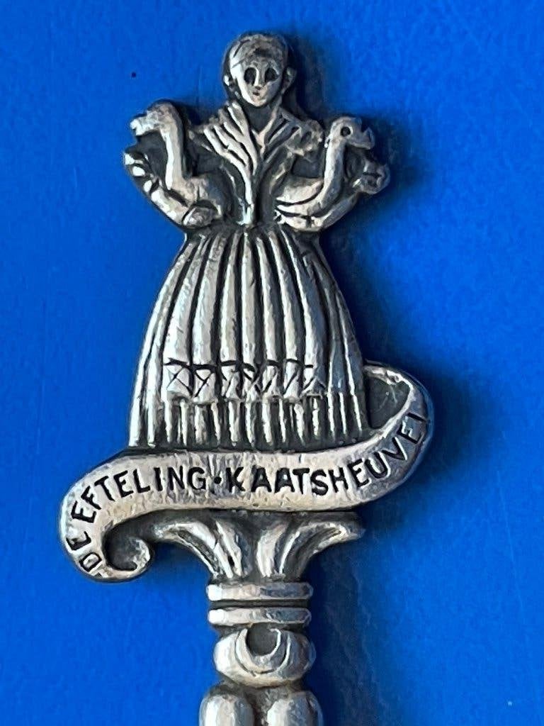 vintage verzilverd souvenirlepeltje de Efteling Kaatsheuvel, Ophalen of Verzenden, Gebruikt, Gebruiksvoorwerp