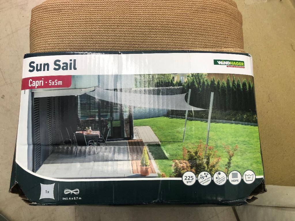 Sunsail schaduw doeken 5X5 meter., Ophalen, Nieuw