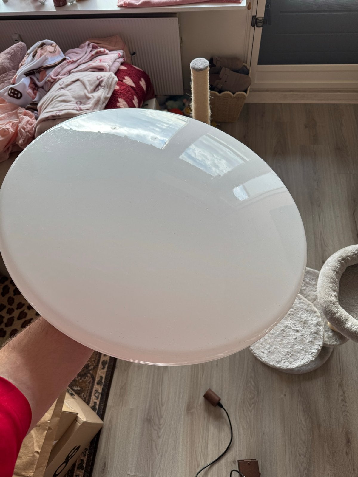 LED Dimbare Plafondlamp 40W met Afstandsbediening, Ophalen, Gebruikt, Dimbaar, Wit