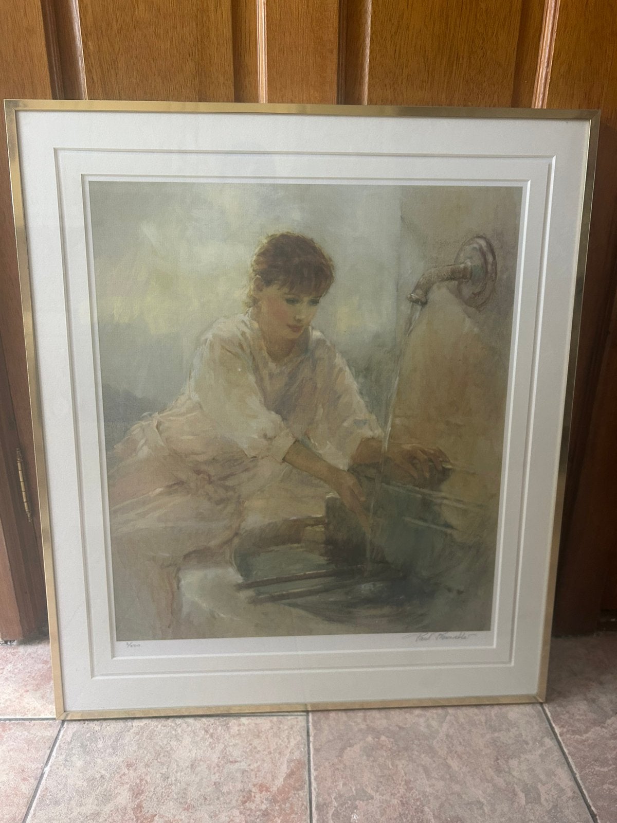 Schilderij kunstwerk Paul Rouwette, Ophalen