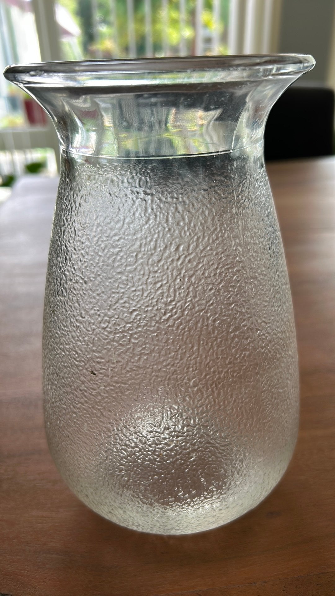 Glazen vaas, Ophalen, Gebruikt, Glas, 20 cm