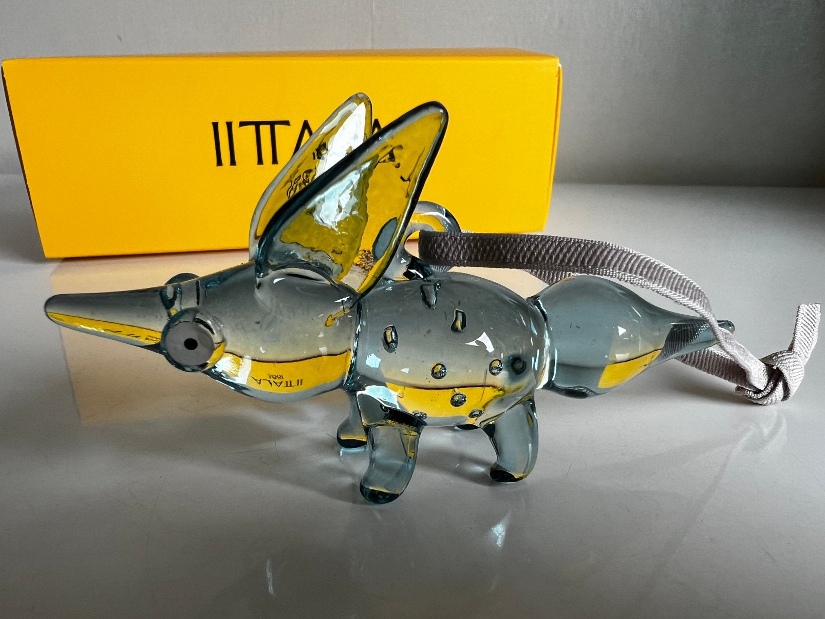 littala Vulpes Ornament Glas Blue Klaus Haapaniemi Nieuw, Ophalen of Verzenden, Object, Glas