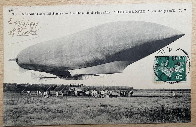 militaire station ZEPPELIN zijaanzicht antieke kaart 1909, Verzenden, Voor 1920, Gelopen, Overige thema's