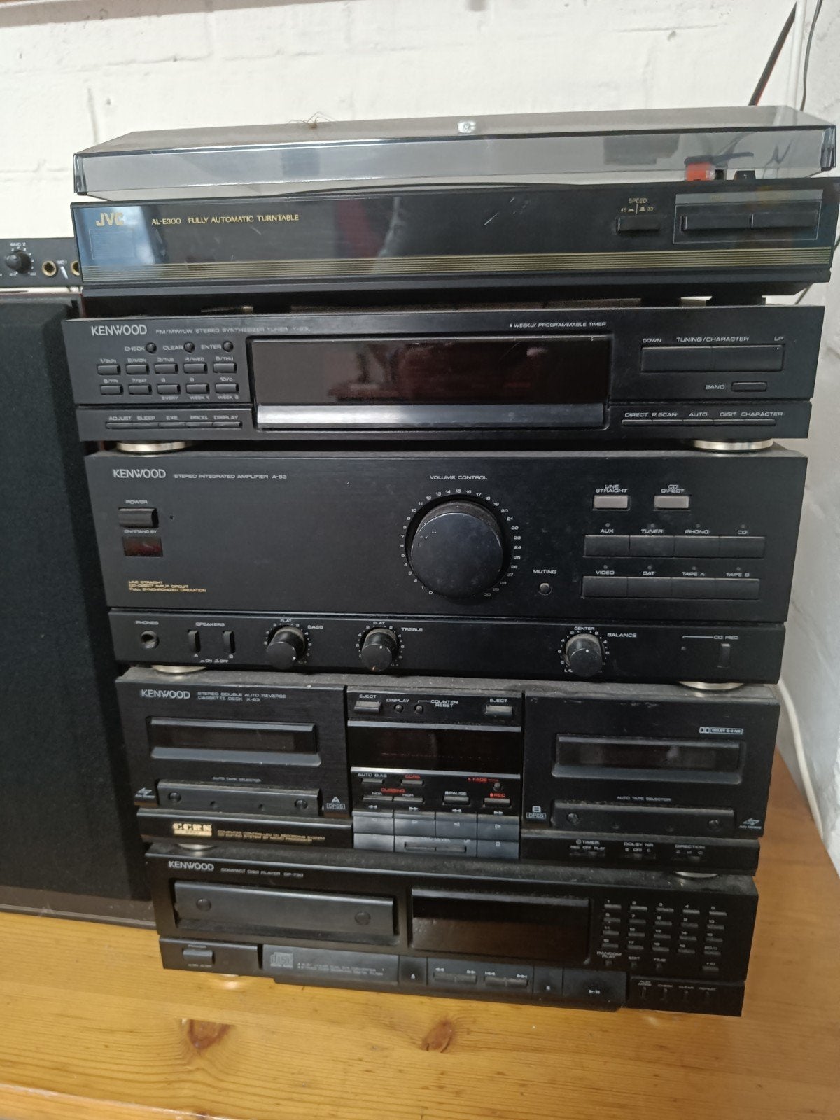Jaren'80 Stereo Installatie - Kenwood & JVC - Zeer Goede Sta, Audio, Tv en Foto, Stereo-sets, Ophalen, Zo goed als nieuw, Tuner of Radio