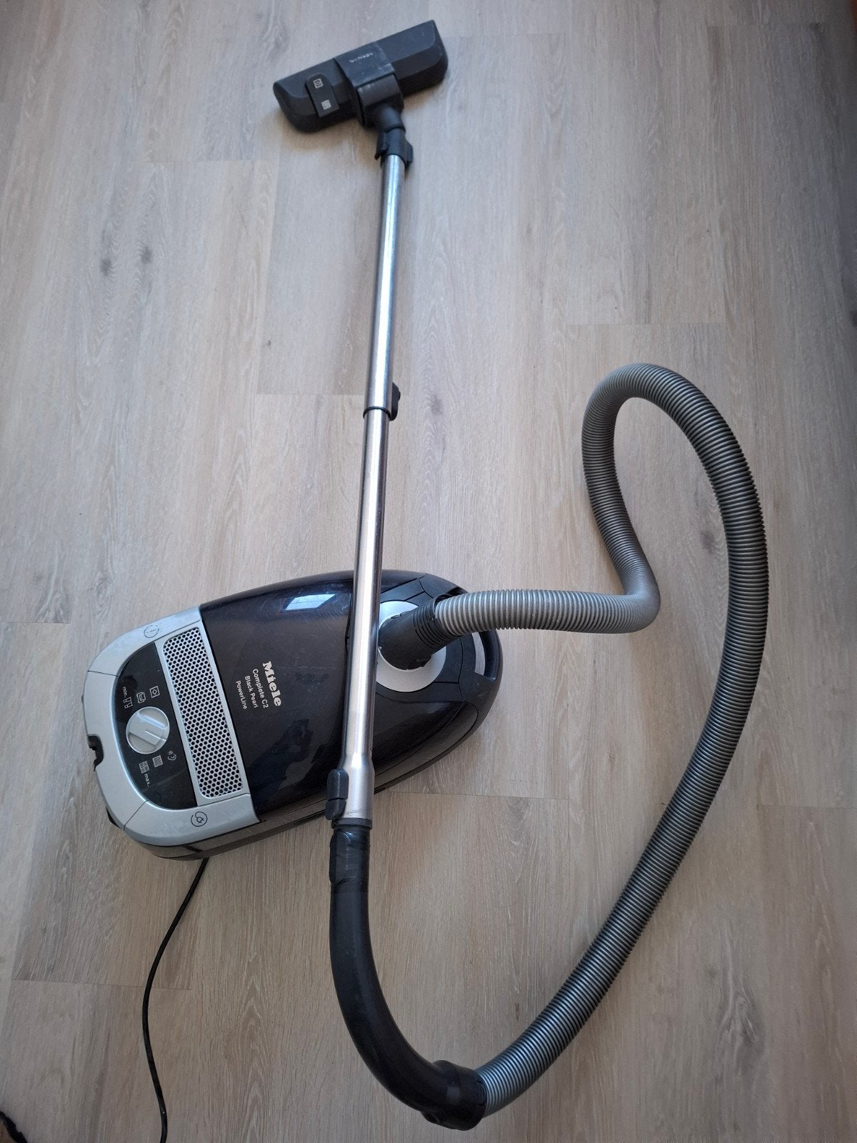 Miele Complete C2 Black Pearl Powerline, Witgoed en Apparatuur, Stofzak, Gebruikt, Ophalen of Verzenden, Miele