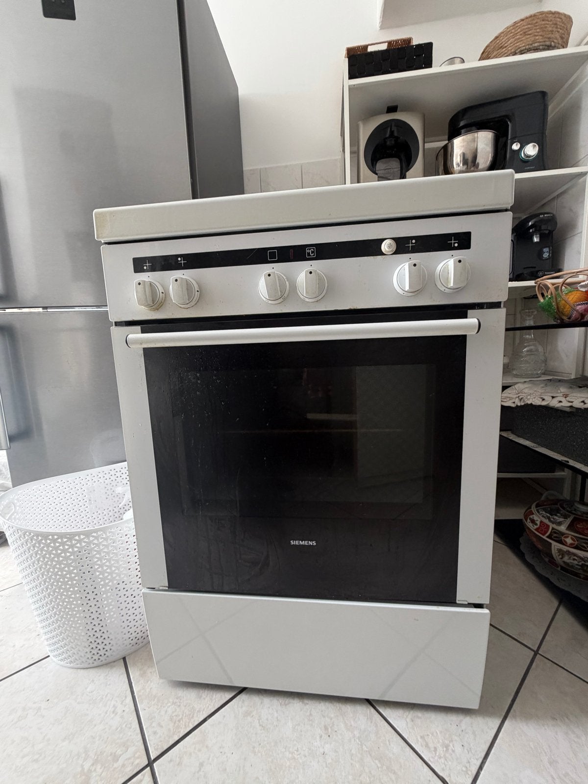 Siemens Vrijstaand Gasfornuis met Oven, Ophalen, Gebruikt, Grill, 4 kookzones