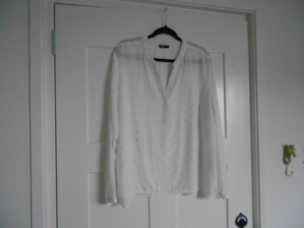 Witte blouse Janina maat 44, Kleding | Dames, Verzenden, Wit, Maat 42/44 (L), Zo goed als nieuw