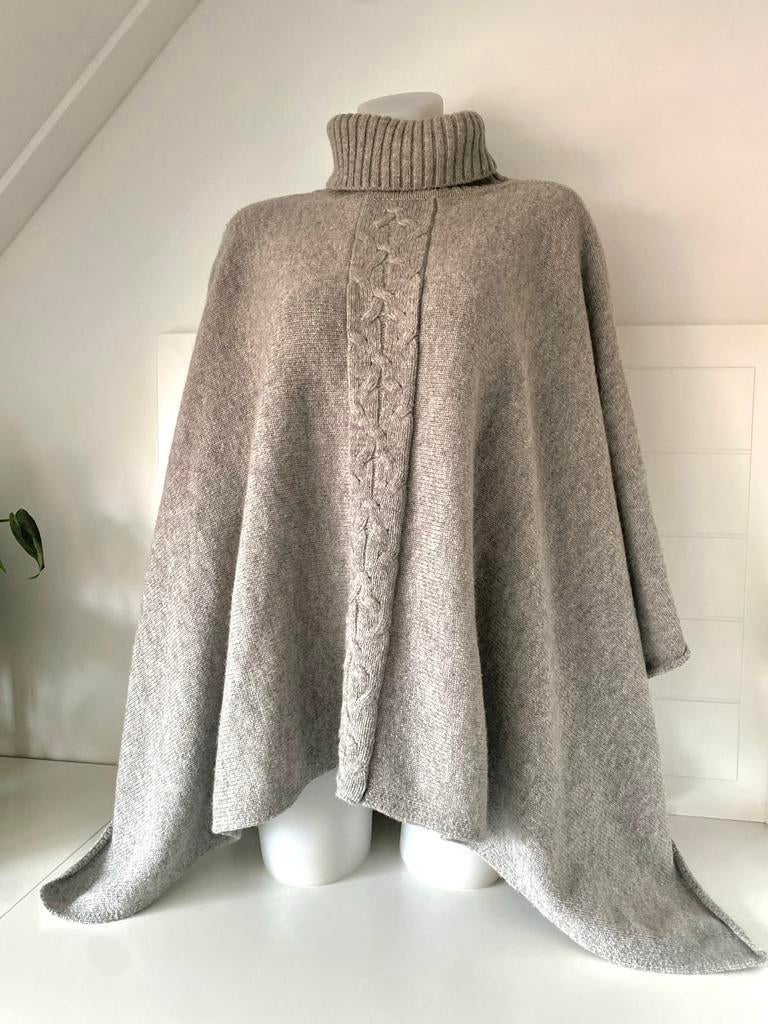 Classique Lambswool Knit Poncho van Noa Noa grijs, Ophalen of Verzenden, Zo goed als nieuw, Maat 38/40 (M), Grijs