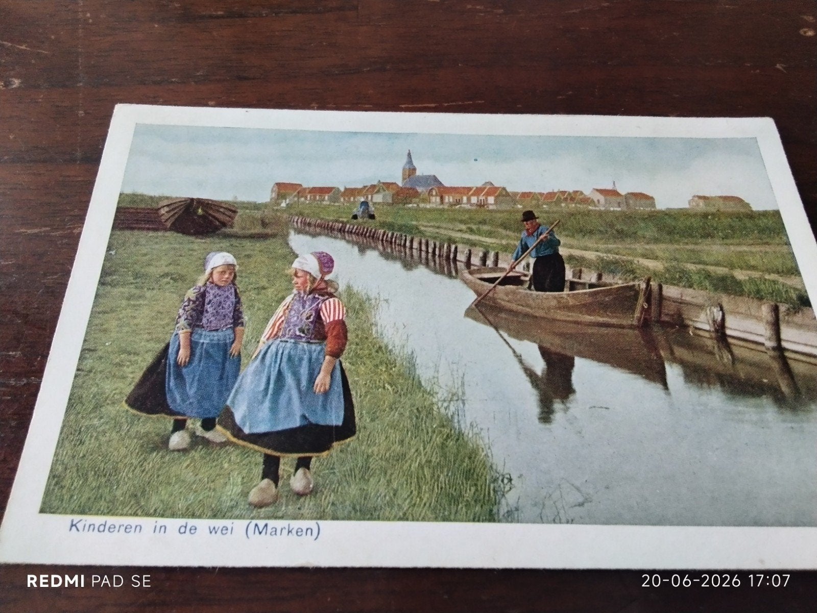 Oude ansichtkaart Marken: Kinderen in de wei, Verzamelen, Ophalen of Verzenden, Voor 1920, Ongelopen, Noord-Holland