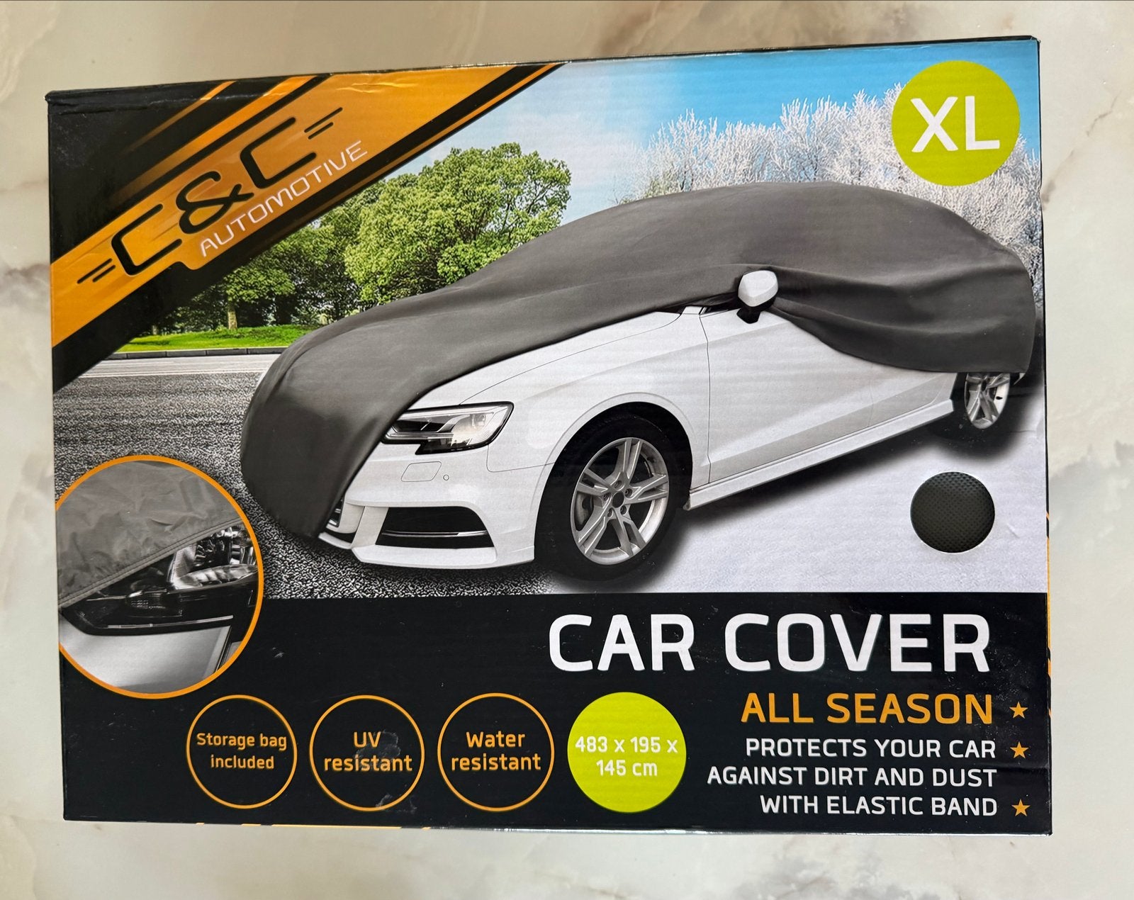 NIEUW C&C Automotive XL Autohoes - All Season 483X195X145cm, Auto diversen, Verzenden, Nieuw, Universeel